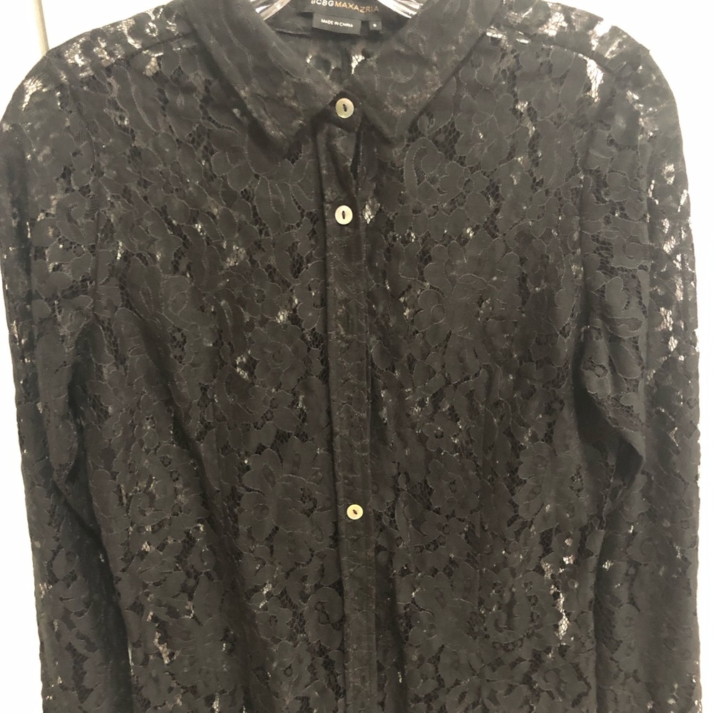 BCBG lace blouse